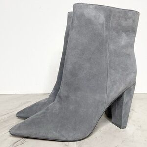 Vince Camuto Membidi Gray Suede Bootie 8M